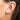 Candy Stripe Huggie Earrings in White | Chunky Mini Hoop Earrings | Scream Pretty