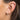 Candy Stripe Huggie Earrings in White | Chunky Mini Hoop Earrings | Scream Pretty