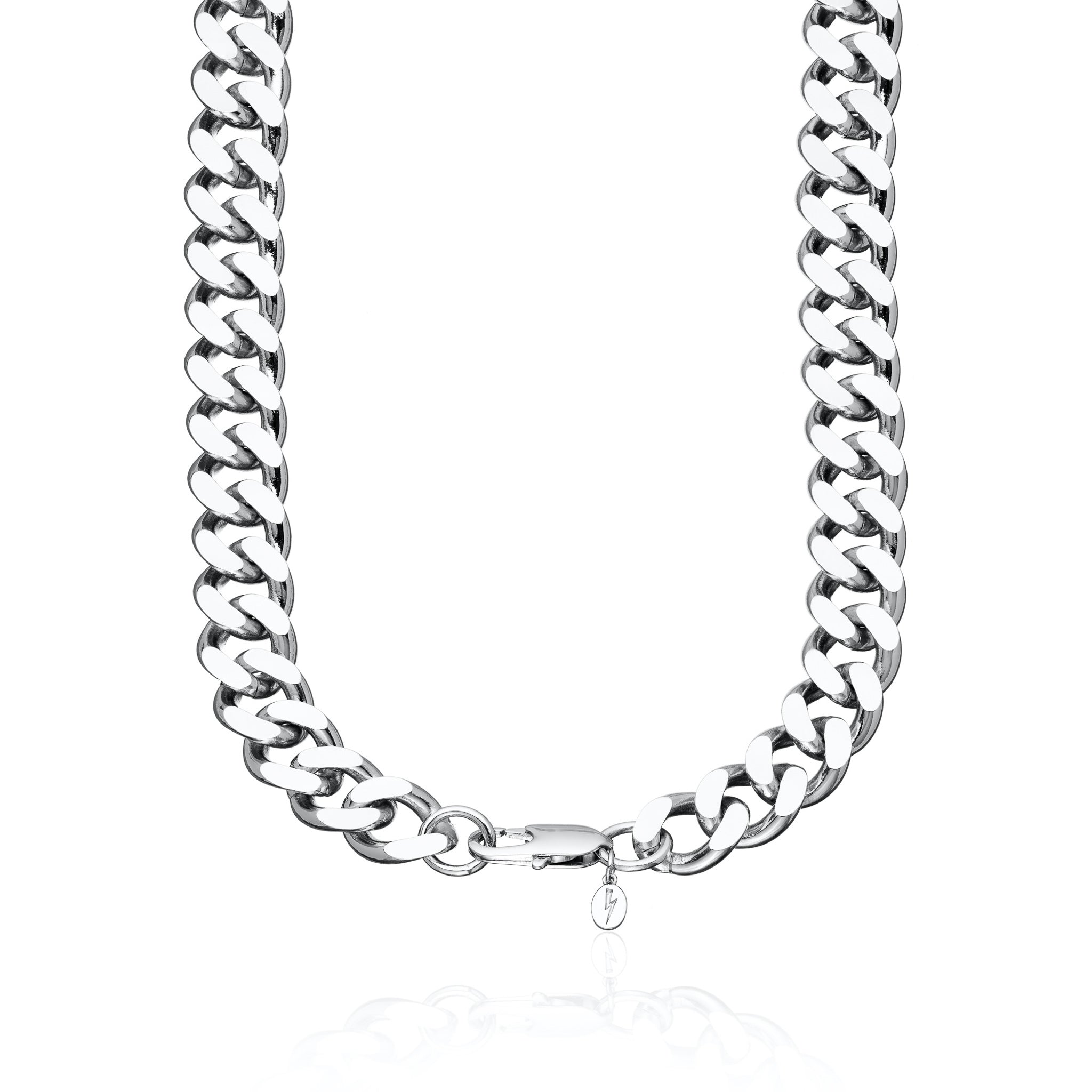 Silver Chunky Curb Chain Necklace – Scream Pretty