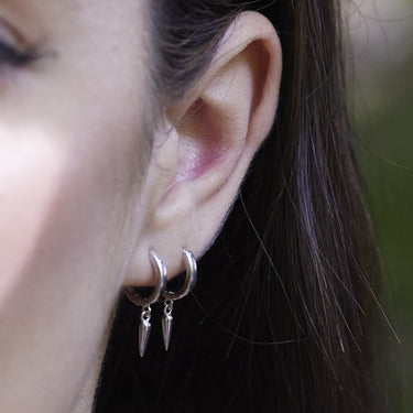 Claw Hoop Earrings | Drop Hoop Earrings | Scream Pretty