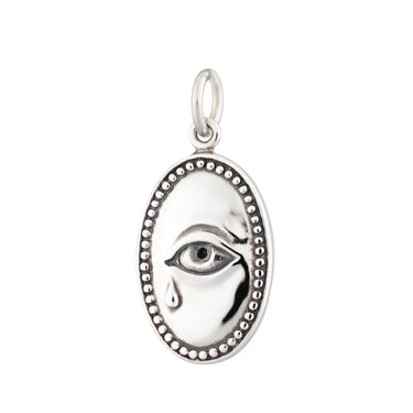 Crying Eye Charm |Good Luck Charms for Charm Bracelet or Necklace | Scream Pretty