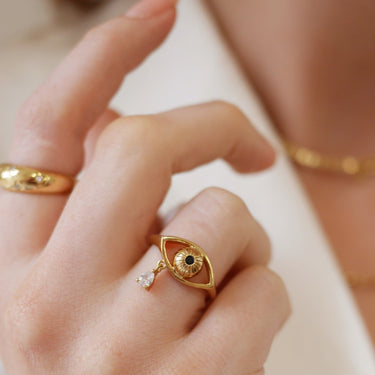 Crying Eye Ring | Silver & Gold Rings for Women by Scream Pretty