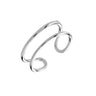 Double Band Adjustable Ring | Twin Band Silver Ring