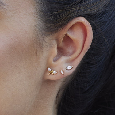 Teeny Crystal Droplet Stud Earrings by Scream Pretty