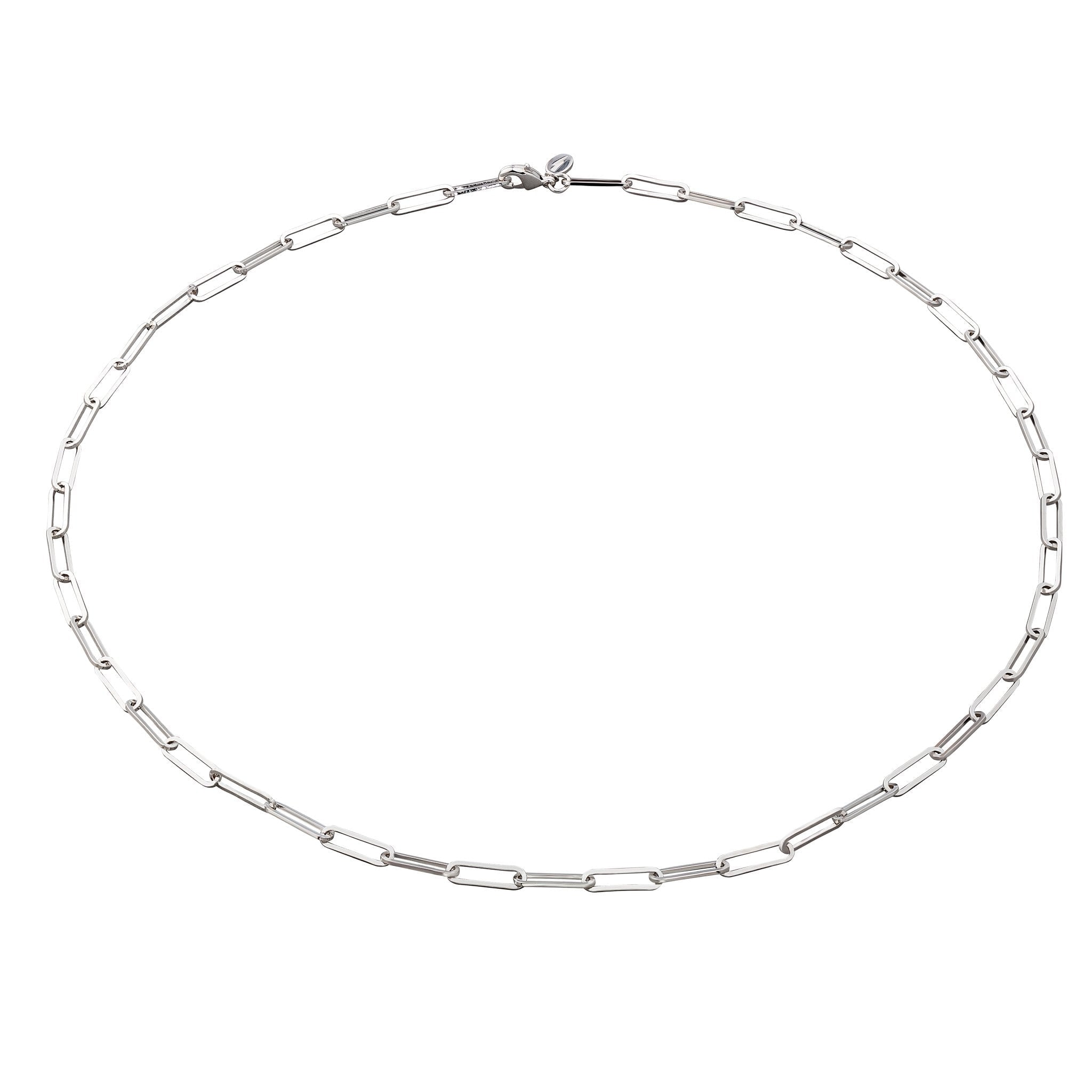 Long Link Chain Choker Silver Plated Necklace by Scream Pretty
