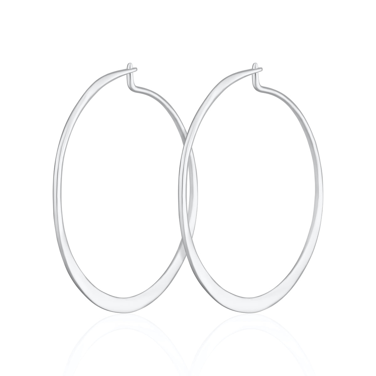 Flat Hoop Earrings