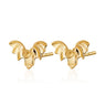 Gold Bat Stud Earrings | Unique  Thematic Studs