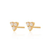 Opal Trinity Stud Earrings Gold Plated Earrings by Scream Pretty