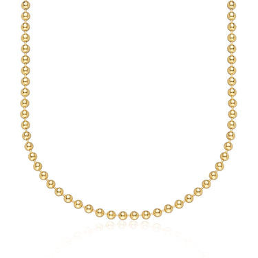Ball Chain Necklace Gold Plated Necklace by Scream Pretty