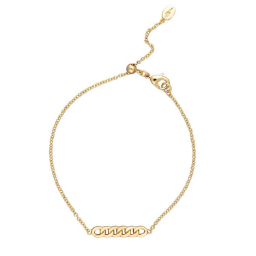 Chain Reaction Bracelet with Slider Clasp Gold Plated Bracelet by Scream Pretty