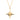 Large Faceted Starburst Necklace with Slider Clasp Gold Plated Necklace by Scream Pretty
