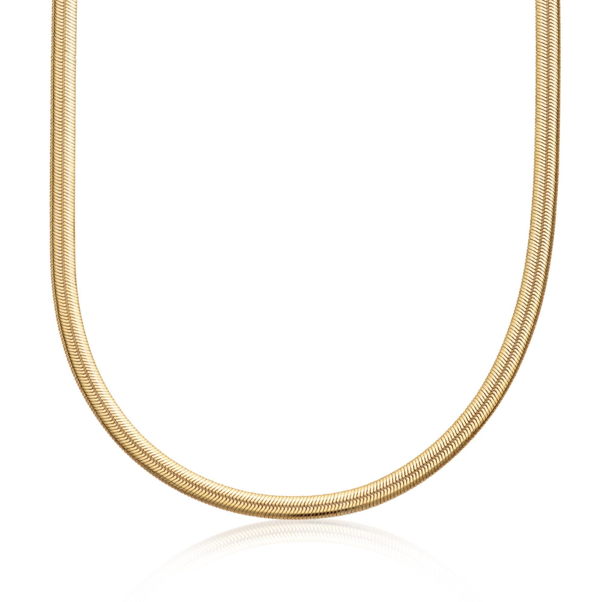 Gold Flat Snake Chain Necklace – Scream Pretty