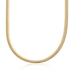 Flat Snake Chain Necklace | Silver & Gold Herringbone Demi-Fine Necklace | Scream Pretty