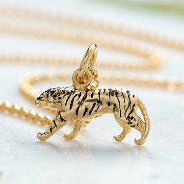 Gold Tiger Paw Simple Necklace