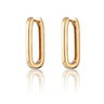 Oval Hoop Earrings | Silver & Gold Medium Hoop Earrings | Scream Pretty