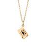 Mix Tape Necklace | Stereo Cassette Tape Pendant Necklace in Silver & Gold 