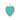 Turquoise Heart Charm Gold Plated Charm by Scream Pretty