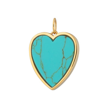 Turquoise Heart Charm | Summer Charms for Charm Bracelet or Necklace | Scream Pretty