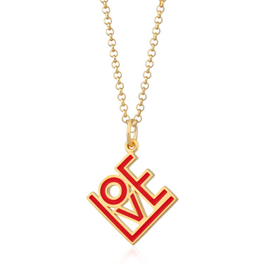Love Necklace in Red by Scream Pretty