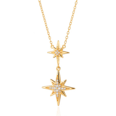 Art Deco Star Pendant Necklace | Silver & Gold Star Necklaces for Women by Scream Pretty x Hannah Martin