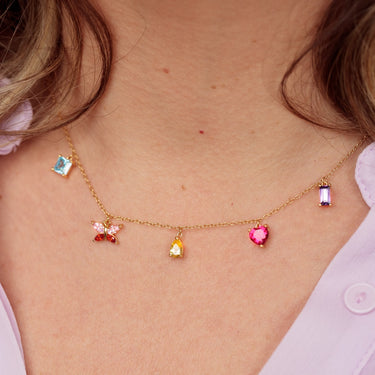 Fun Bo Necklace | Multi-Coloured Gemstone Necklace | Scream Pretty x Hannah Martin