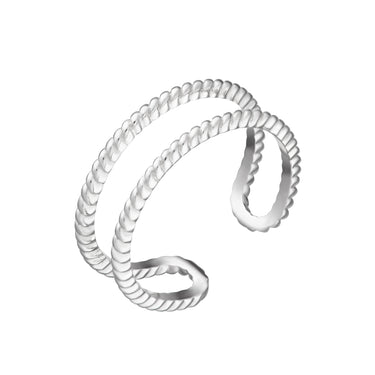 Hannah Martin Double Band Twist Open Ring | Double Band Rings | Scream Pretty