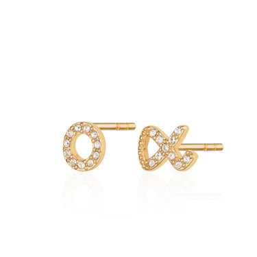 Hannah Martin Hugs & Kisses Stud Earrings Gold Plated Earrings by Scream Pretty