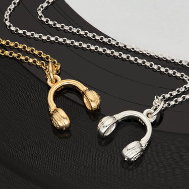 Headphones Necklace | Women's Music-themed Pendant Necklace by Scream Pretty