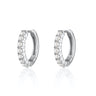 Large Pearl Huggie Earrings | Silver & Gold Pearl Hoop Earrings | Scream Pretty