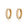 Large Pearl Huggie Earrings | Silver & Gold Pearl Hoop Earrings | Scream Pretty