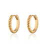 Large Twist Huggie Hoop Earrings | Medium Hoop Earrings in Silver & Gold | Scream Pretty