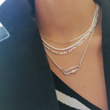 Long Link Carabiner Charm Lock for Charm Collector Necklace | Scream Pretty