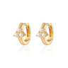 Pearl Trinity Huggie Earrings | Mini Pearl Hoop Earrings | Scream Pretty