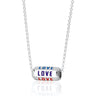 Love is All Around Necklace Rainbow | Multi-Coloured Love Necklace for Women by Scream Pretty