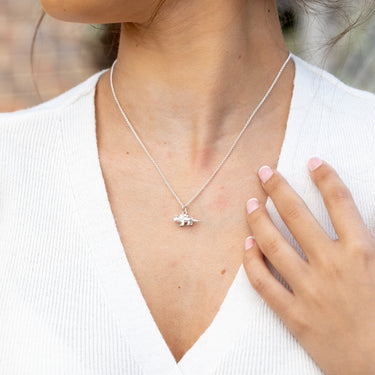 Triceratops Dinosaur Necklace | Pendant Necklaces for Women by Scream Pretty