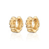 Scrunchie Huggie Earrings | Silver & Gold Small Hoop Earrings | Scream Pretty
