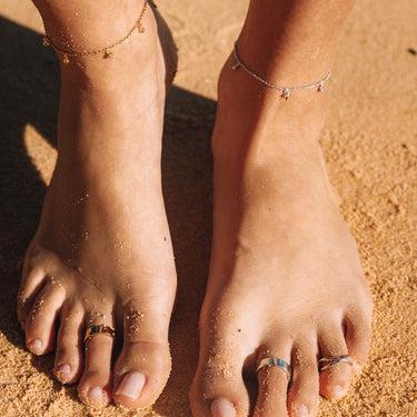 Seaside Anklet | Turquoise Ankle Bracelet | Scream Pretty x Hannah Martin