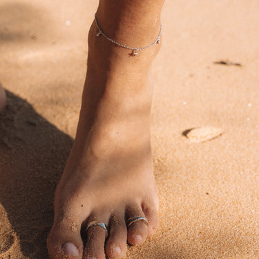 Seaside Anklet | Turquoise Ankle Bracelet | Scream Pretty x Hannah Martin