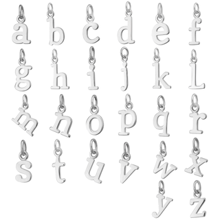 Silver Letter Charm | Initial & Alphabet Charms for Charm Bracelet or Necklace | Scream Pretty