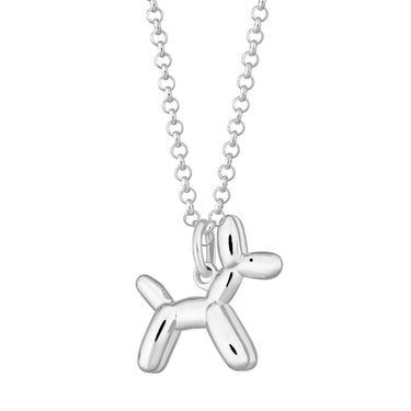 Balloon Dog Necklace |Women's Pendant Necklaces in Silver & Gold by Scream Pretty