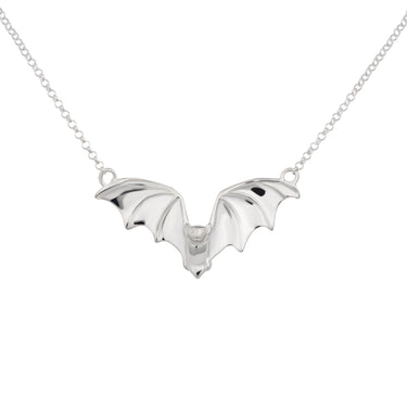 Bat Necklace | Gothic Halloween Bat Necklace in Silver or Gold | Scream Pretty