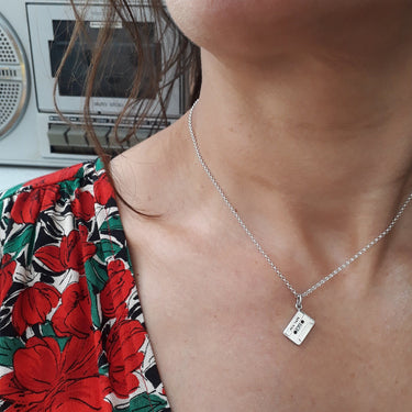 Mix Tape Charm | Stereo Cassette Tape Charm on Necklace