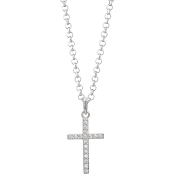 Crystal Cross Necklace | Diamante Pendant Necklaces for Women by Scream Pretty
