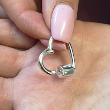 Heart Carabiner Charm Lock for Charm Collector Necklace | Scream Pretty