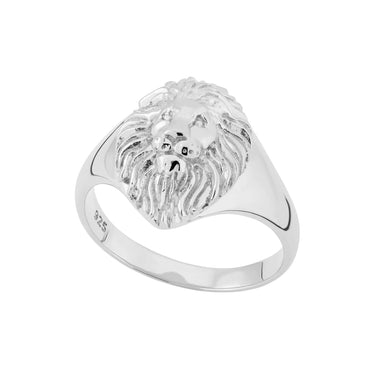 Lion Head Signet Ring | Silver & Gold Rings for Women by Scream Pretty