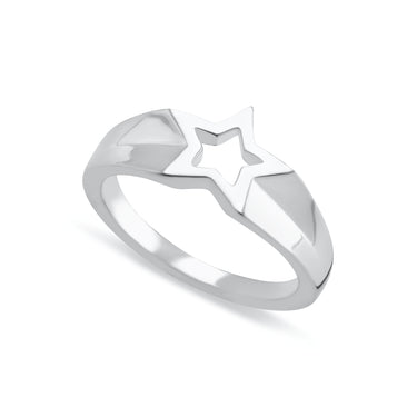 Open Star Ring | Women's Silver & Gold Heart Rings by Scream Pretty