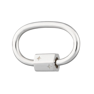 Oval Carabiner Charm Lock for Charm Collector Necklace | Scream Pretty