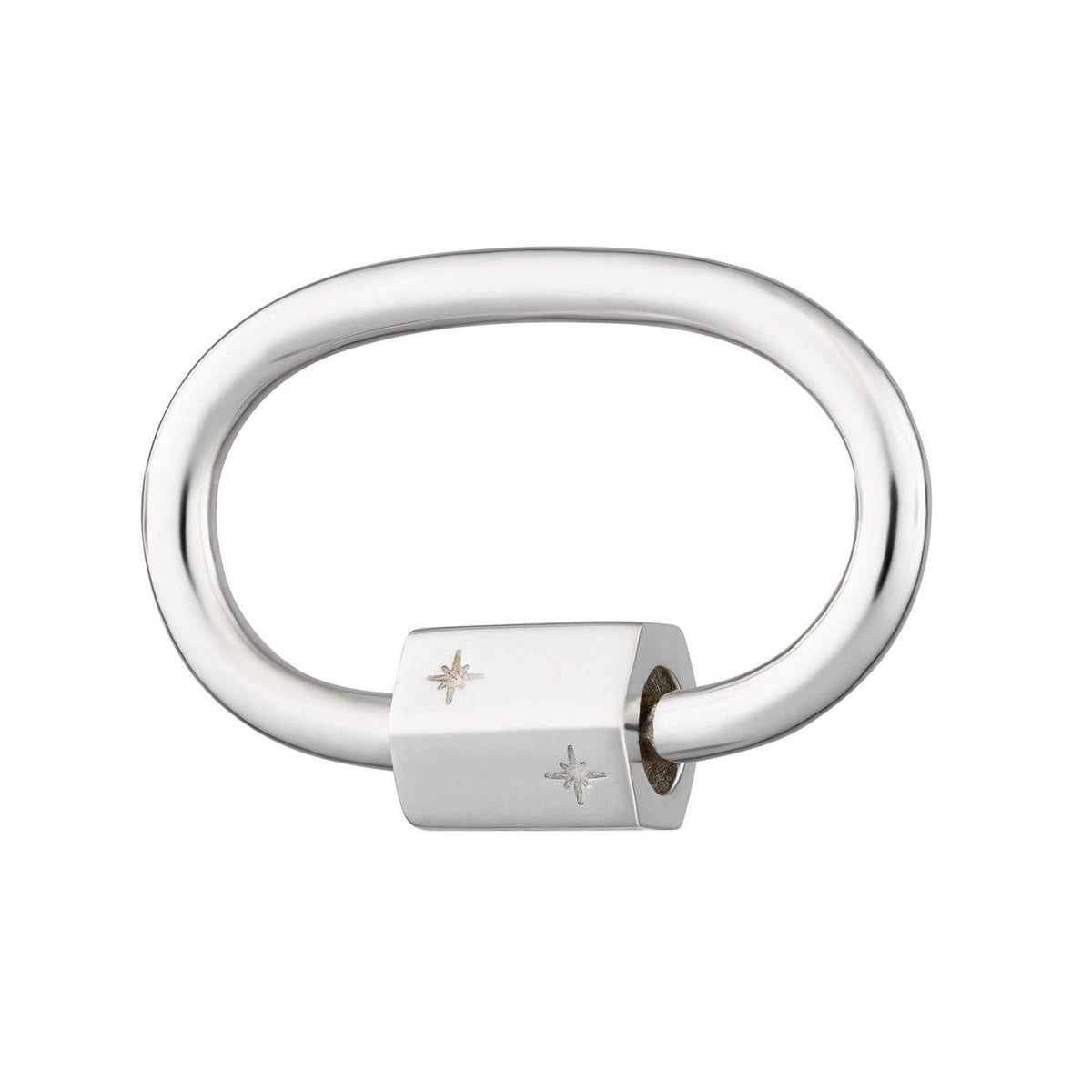 Oval Carabiner Charm Lock