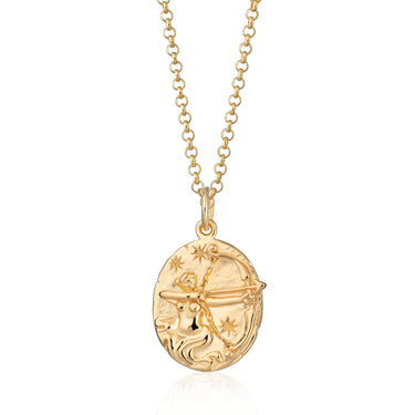 Sagittarius Zodiac Necklace | Silver & Gold Star Sign Pendant Necklaces by Scream Pretty