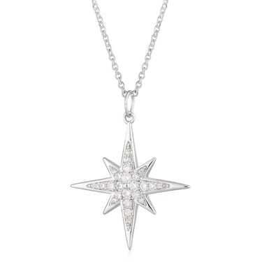 Large Sparkling Starburst Necklace | Cosmic Star Pendant Necklaces for Women by Scream Pretty